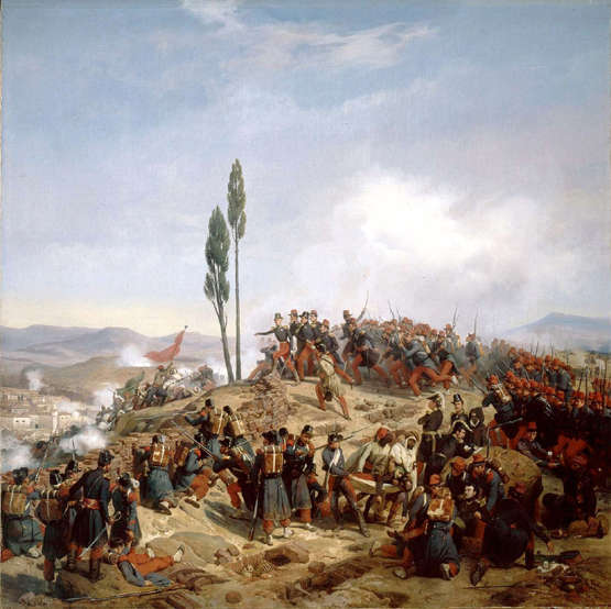 French troops advance in Algeria