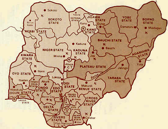 Nigeria during the Biafran War of 1970, when the Ibo tribe of the east declared a short lived independence