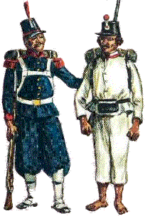 mexican regular and militiaman of 1863