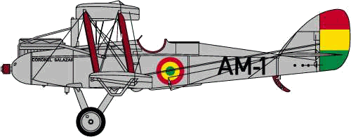 Bolivian Airco DH9 bomber