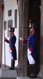 Venezuelan Presidential Guards in the uniforms of Tarqui