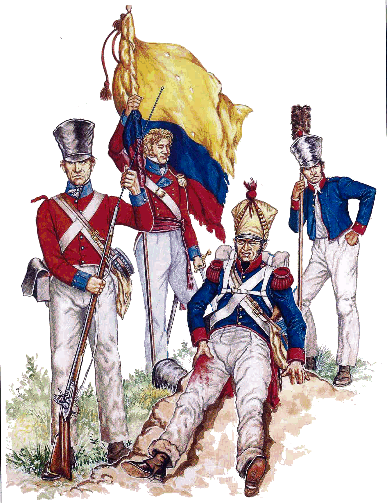 Venezuelan infantry including British Legion