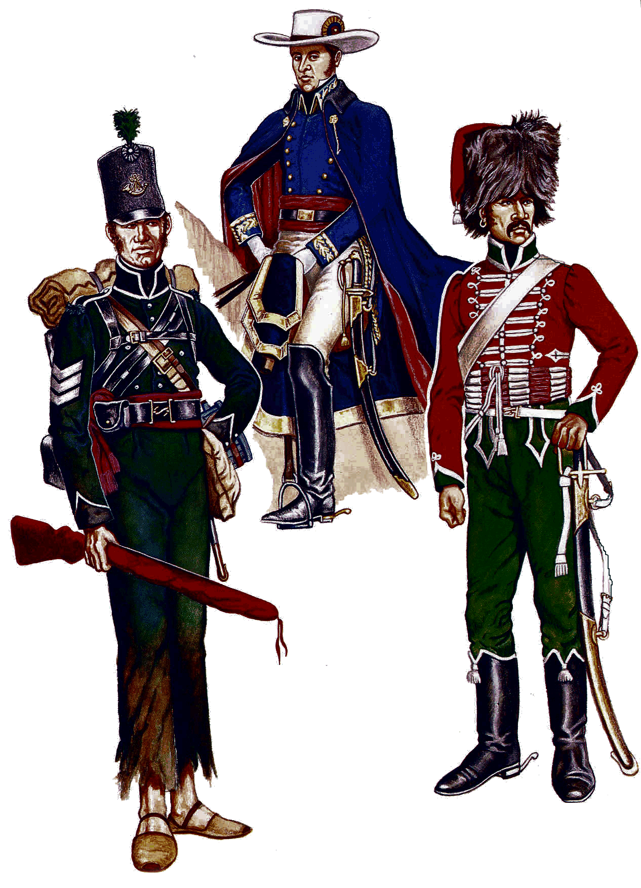 Bolivars troops 1815 - 18