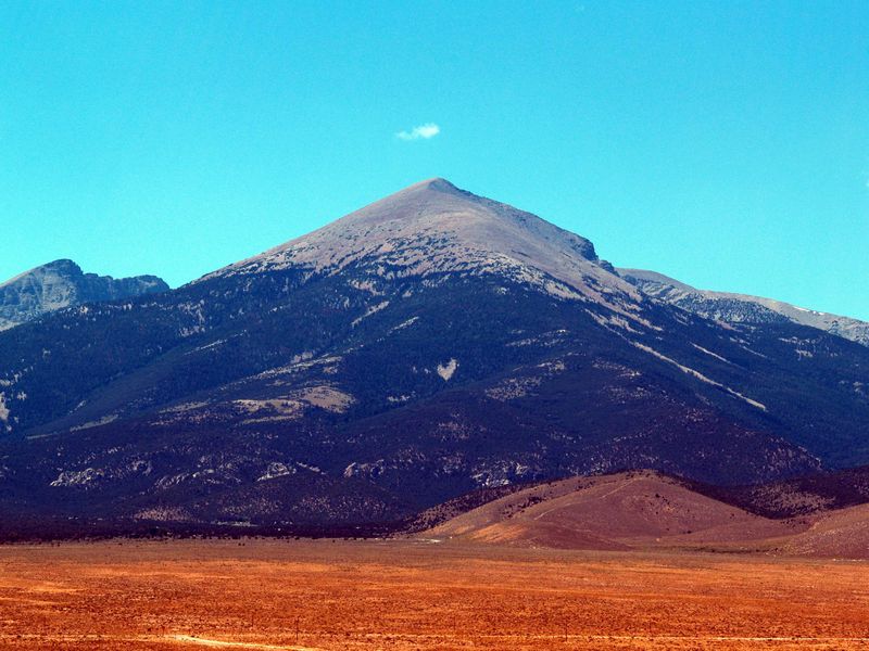 Wheeler Peak in the Sierra Nevada - from Baker CA