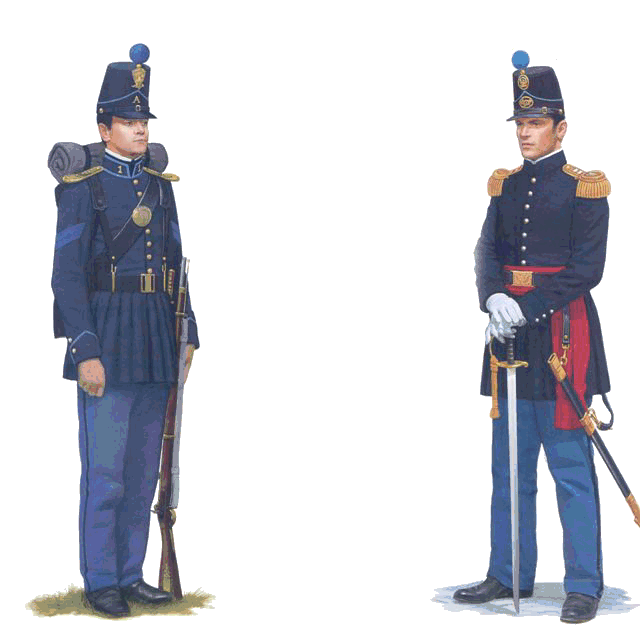 US regular infantry 1858