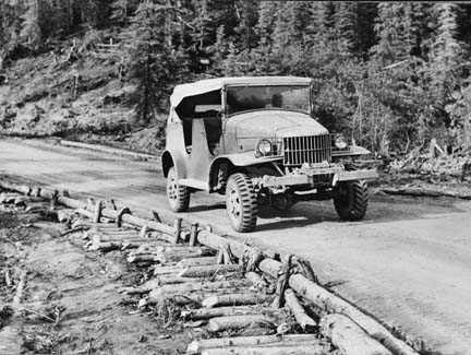 Dodge WC7 on the Alaska highway
