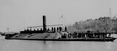 The USS Atlanta on the Mississippi river