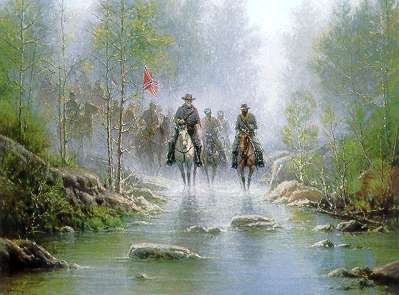 Robert E Lee and entourage