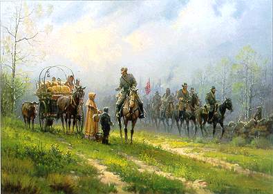 J E B Stuart's famous cavalry