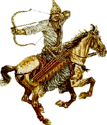 Parthian demonstrating the famous 'PARTHIAN SHOT'