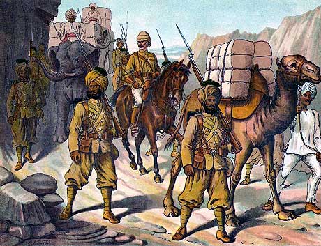 transporting supplies through the Khyber