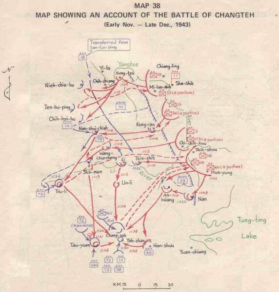 click here for larger map of battle of Changteh 1943