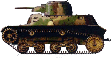 type 97 short barrelled tank