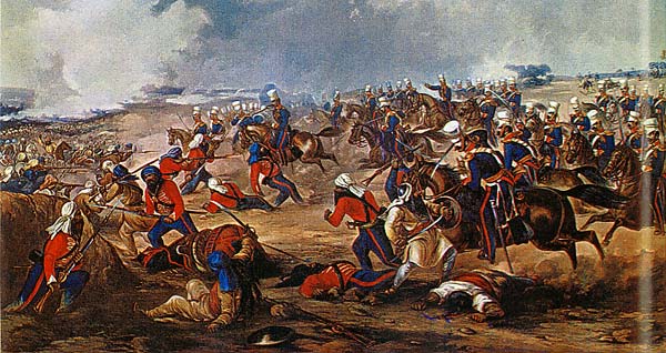 the light dragoons charge at Ramnagar