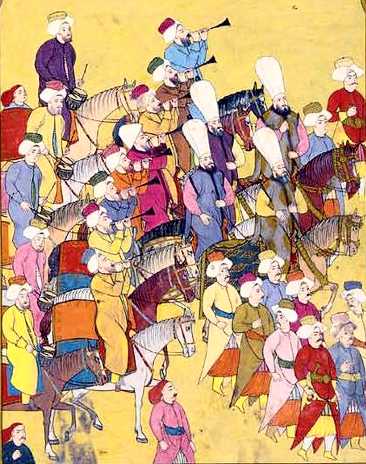 Janissaries march into battle 1720