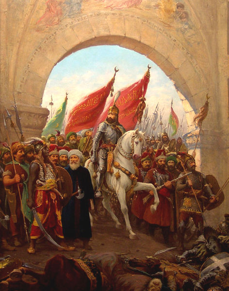 the Ottomans enter Constantinope in 1453