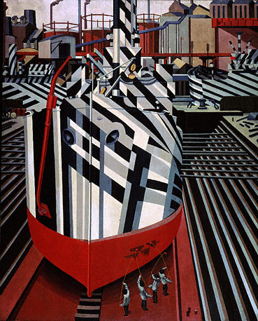 dazzle ship in Liverpool docks