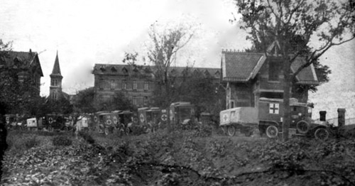 German ambulances in northern France