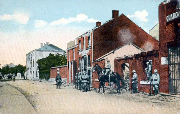 German troops in occupied Belgium