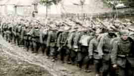 German column in Poland