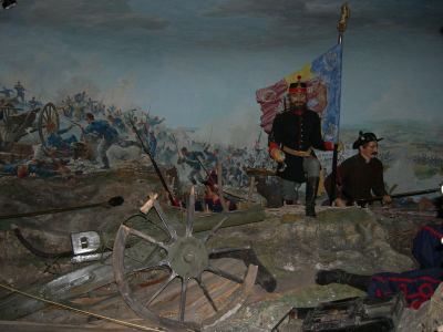 Romanian auxiliaries storming a Turk redoubt