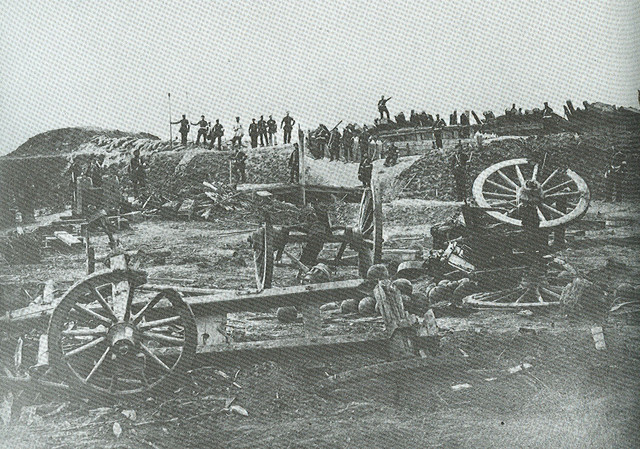the captured redoubt 4 at Dybboel 1864