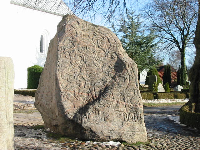 the viking royal military camp at Jelling