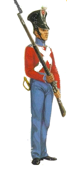 Danish infantry 1848, 1709 & 1864