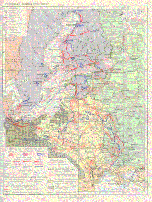 Click for a larger map of the Battles of the GNW
