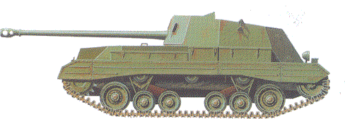 Brit tank destroyer of WW2, possibly the Sexton