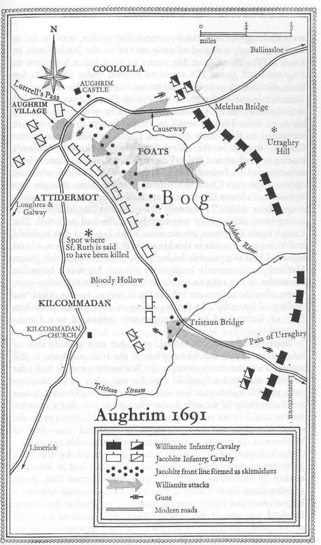 map of Aughrim 1691