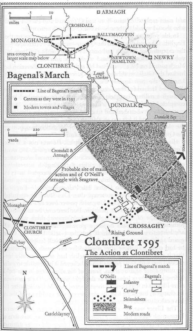 map of Clontibret 1595