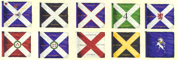 scots banners of civil war times