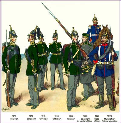 Saxon infantry of the late C19