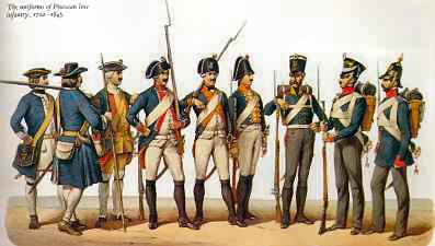 prussian line 1710 - 1849