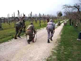 Austrian infantry advance