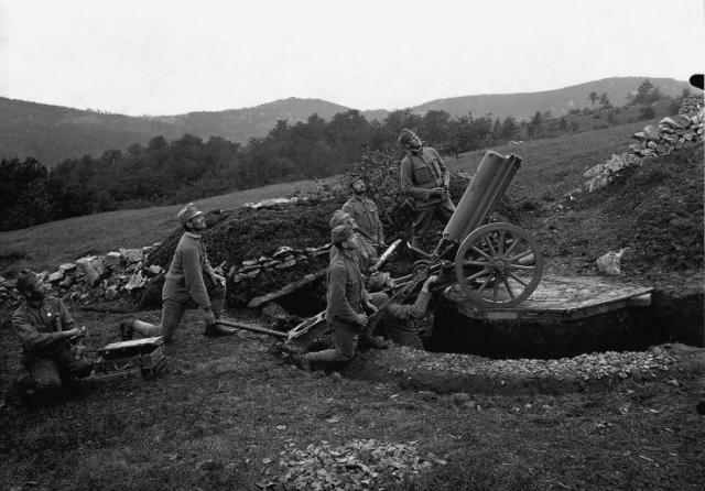 Austrian mountain howitzer of ww1