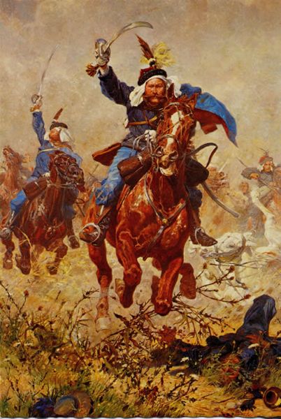 Rodakowski leads the Polish cavalry 1866