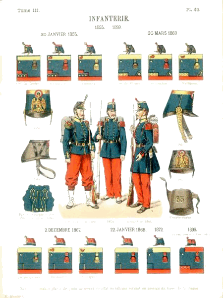 French infantry 1855-99