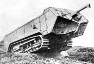 St Chamond tank advancing