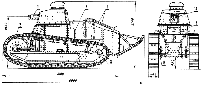 blueprint for the F17 light tank