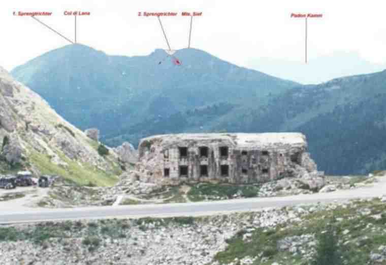 Blockhouse at the Col de Lana in present day Slovenja