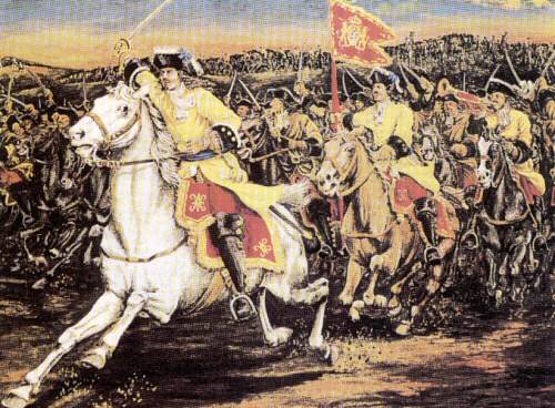 Piedmontese dragoons at the battle of Staffarda 1690