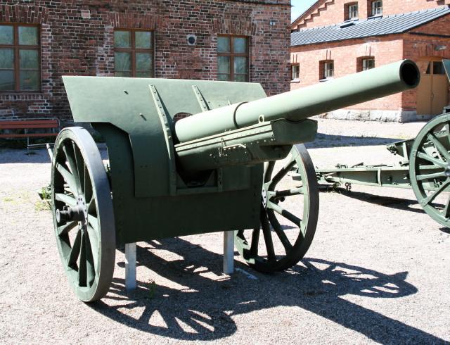 107mm gun of 1910 vintage