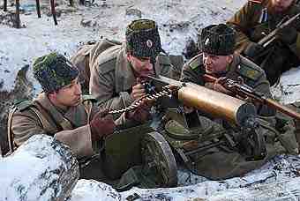 Russian MG troops