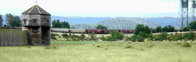 The reconstructed Fort Vancouver in Washington State